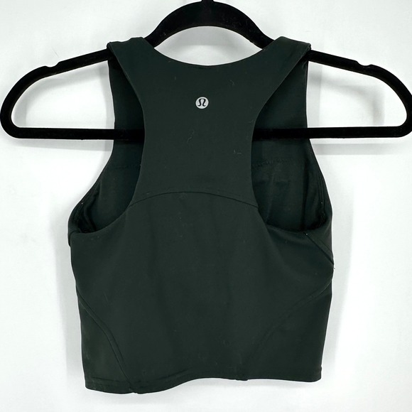 Lululemon Invigorate Training Tank Top Sports Bra Rainforest Dark Green W1CZ3S‎ - Picture 3 of 7